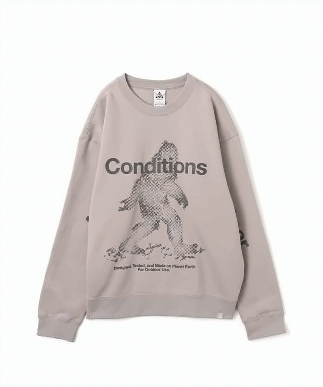 Graphic Print Long-Sleeve Relaxed Sweatshirt