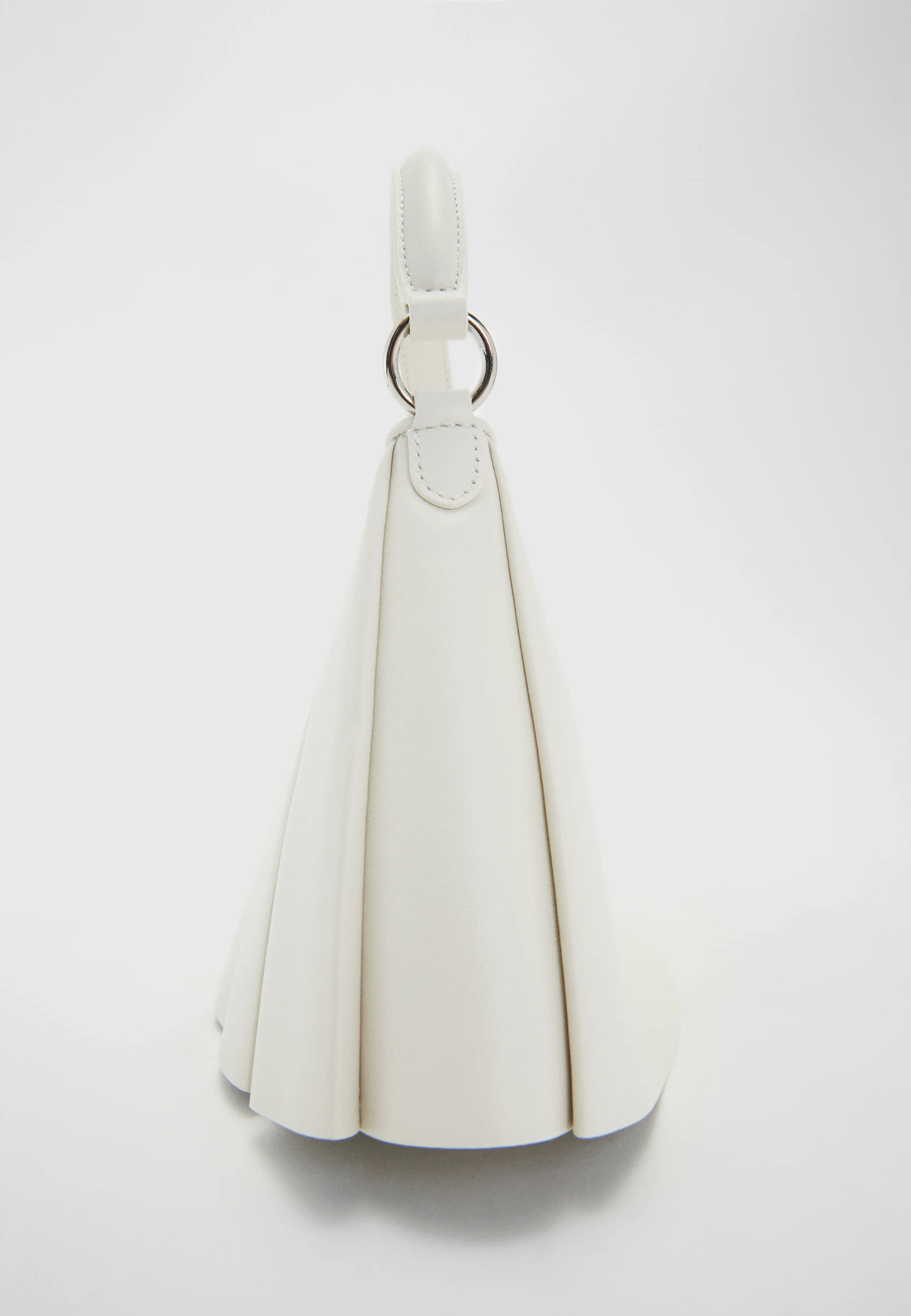 White Lenglen Leather Shoulder Bag