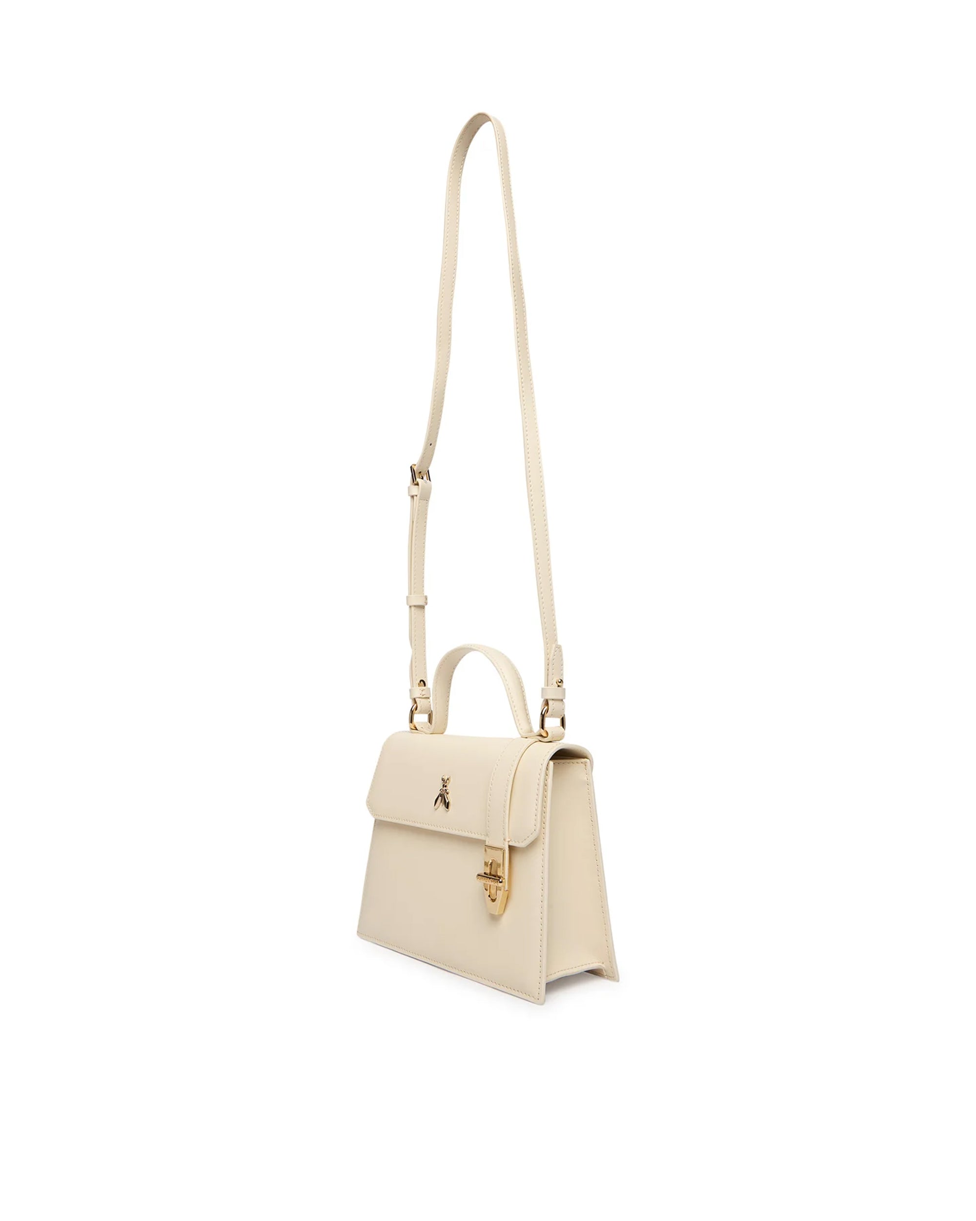 White Wooly Top Handle Bag