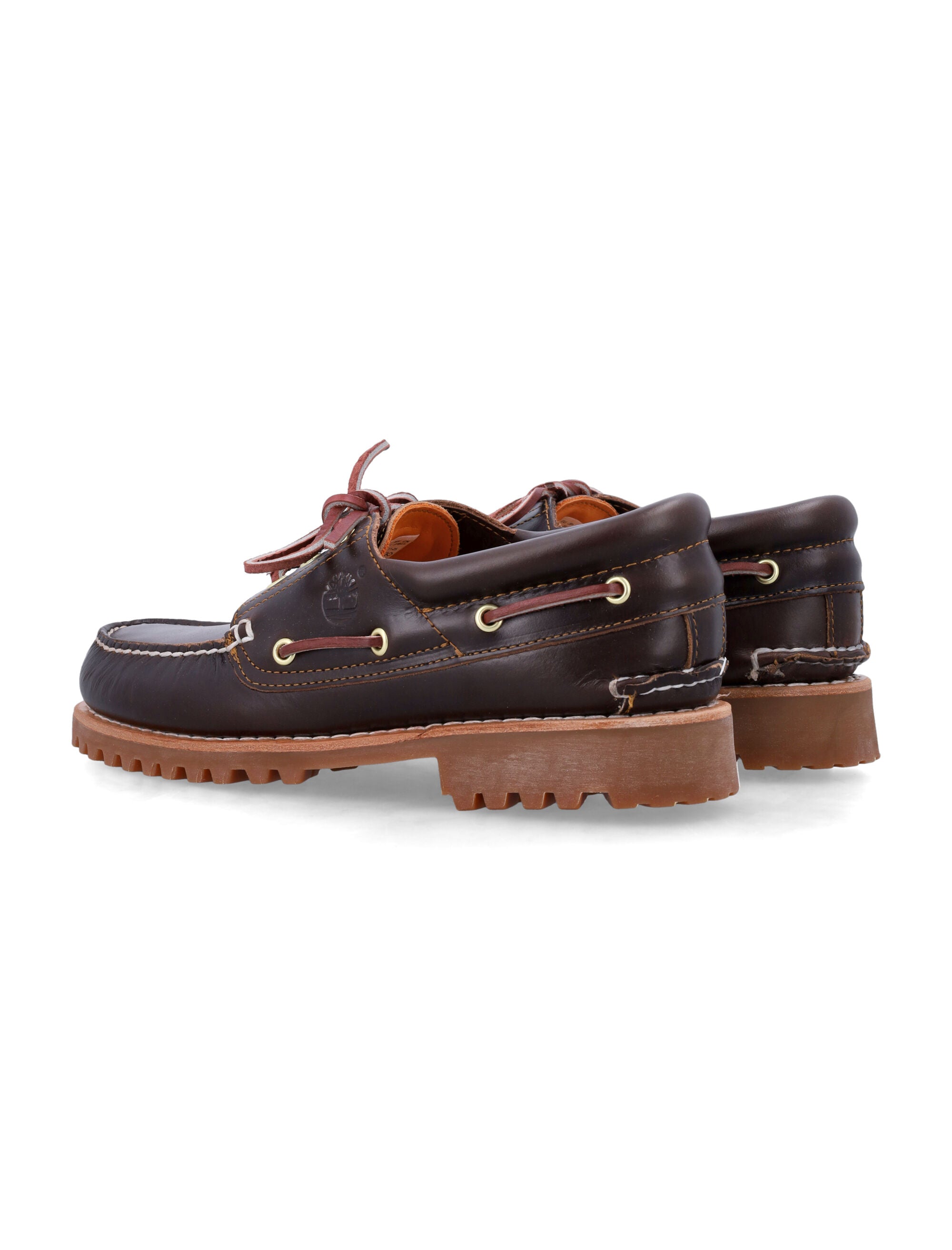 3-Eye Lug Boat Shoes With Handsewn Leather Craftsmanship