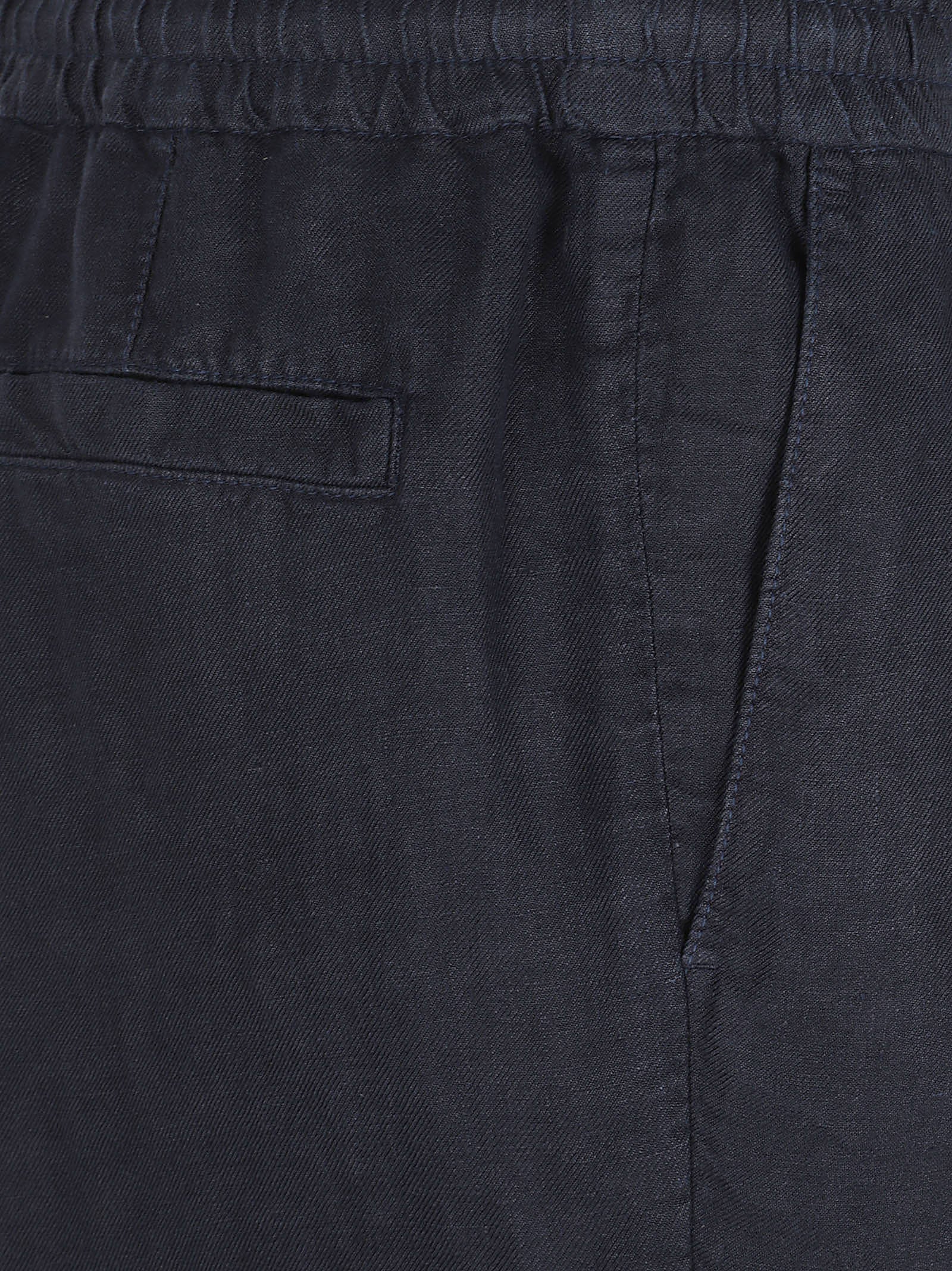 Relaxed Fit Linen Shorts with Drawstring Waistband
