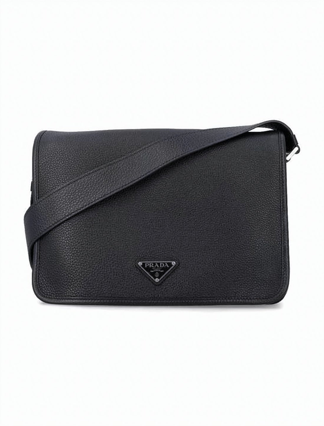 Textured Calf Leather Shoulder Bag