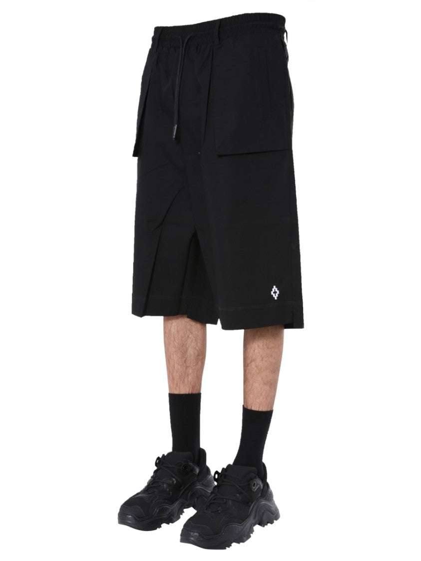 Relaxed Black Bermuda Shorts