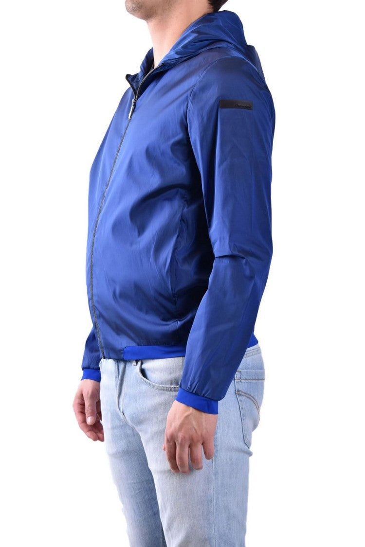 Fitted Blue Zip-Up Sweatshirt