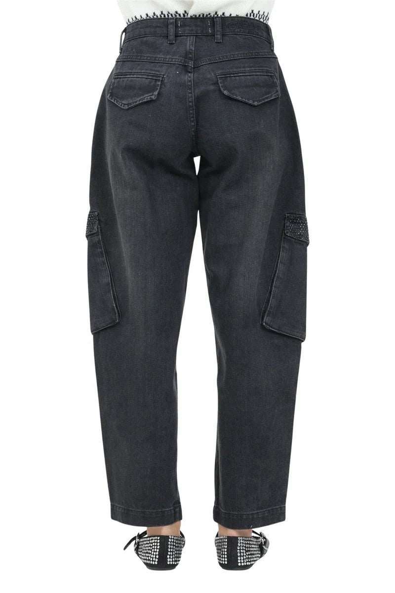 Washed Black Relaxed Fit Gaëlle Jeans