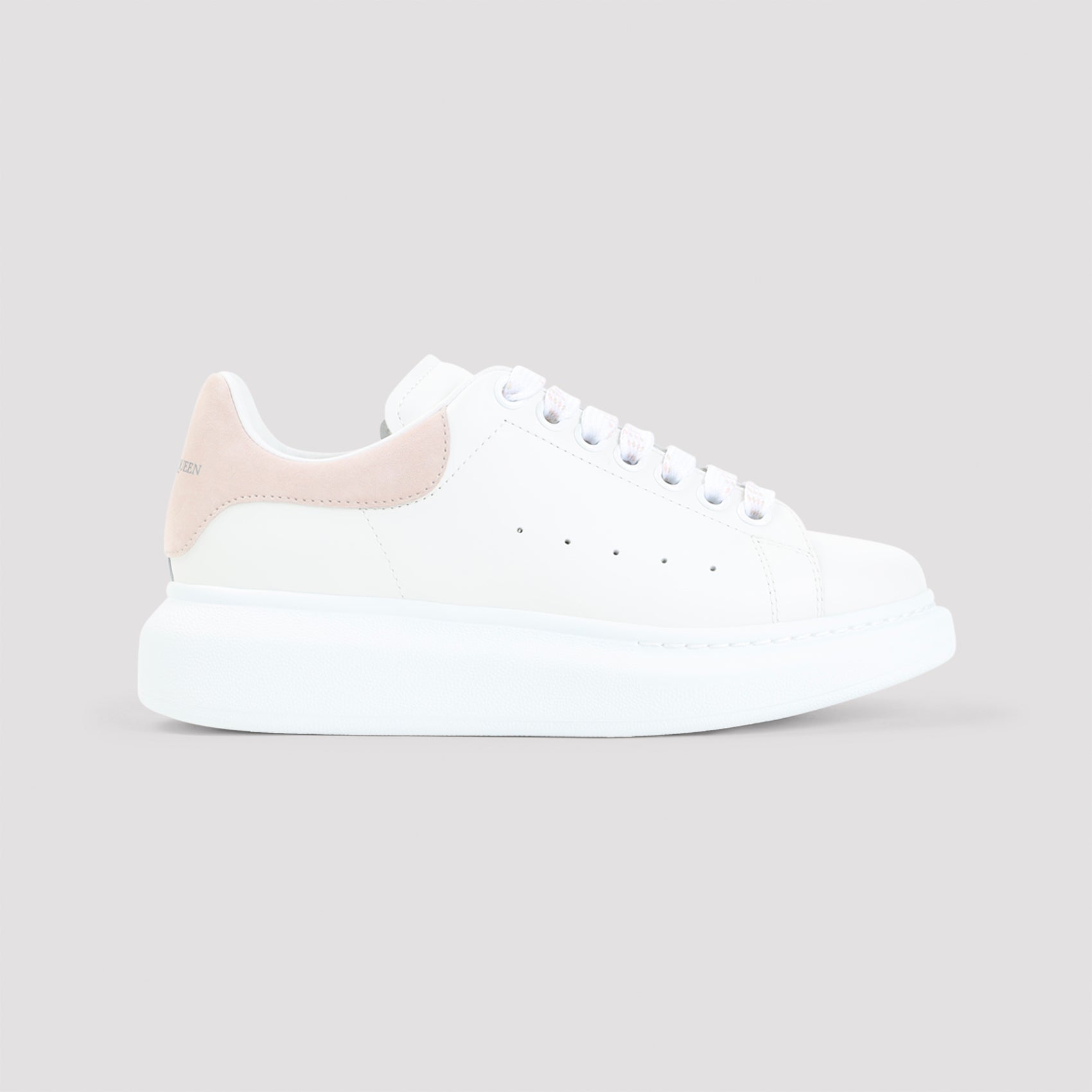 Calf Leather Sneakers with Elevated Rubber Sole
