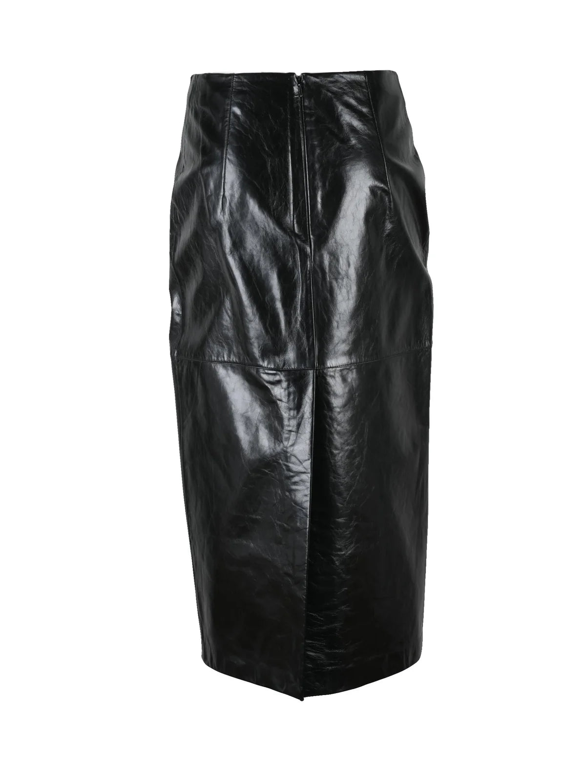 Black Bairo Leather Women Skirt