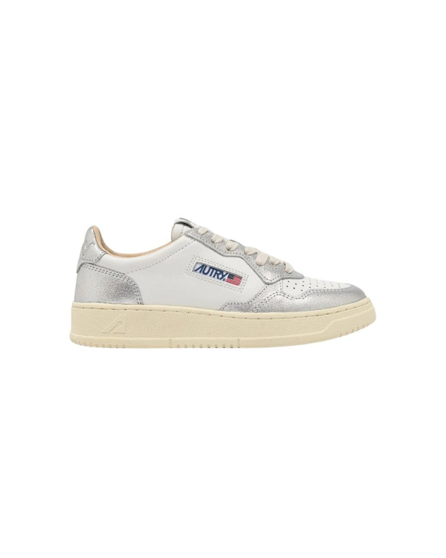 Medalist Low Two-Tone Sneakers in White