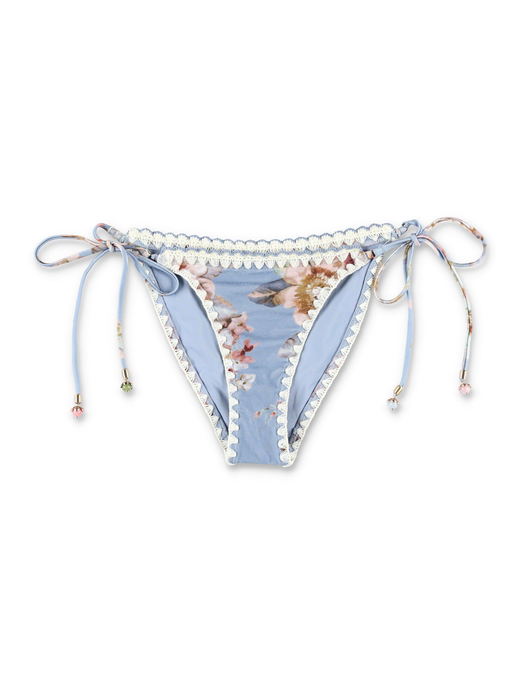 Chambray Crochet Tie Bikini Brief