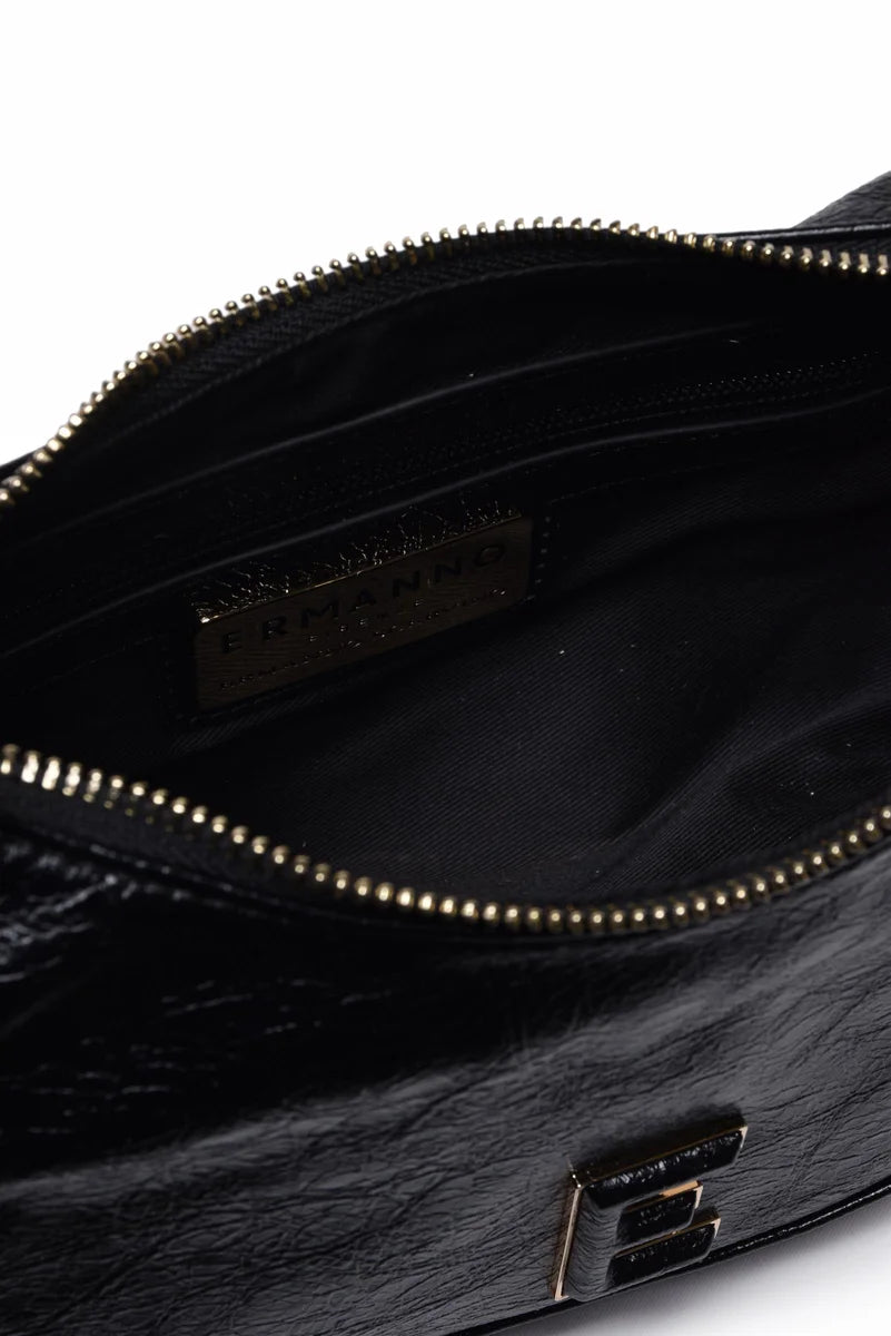 Small Teal Hobo Bag - Black