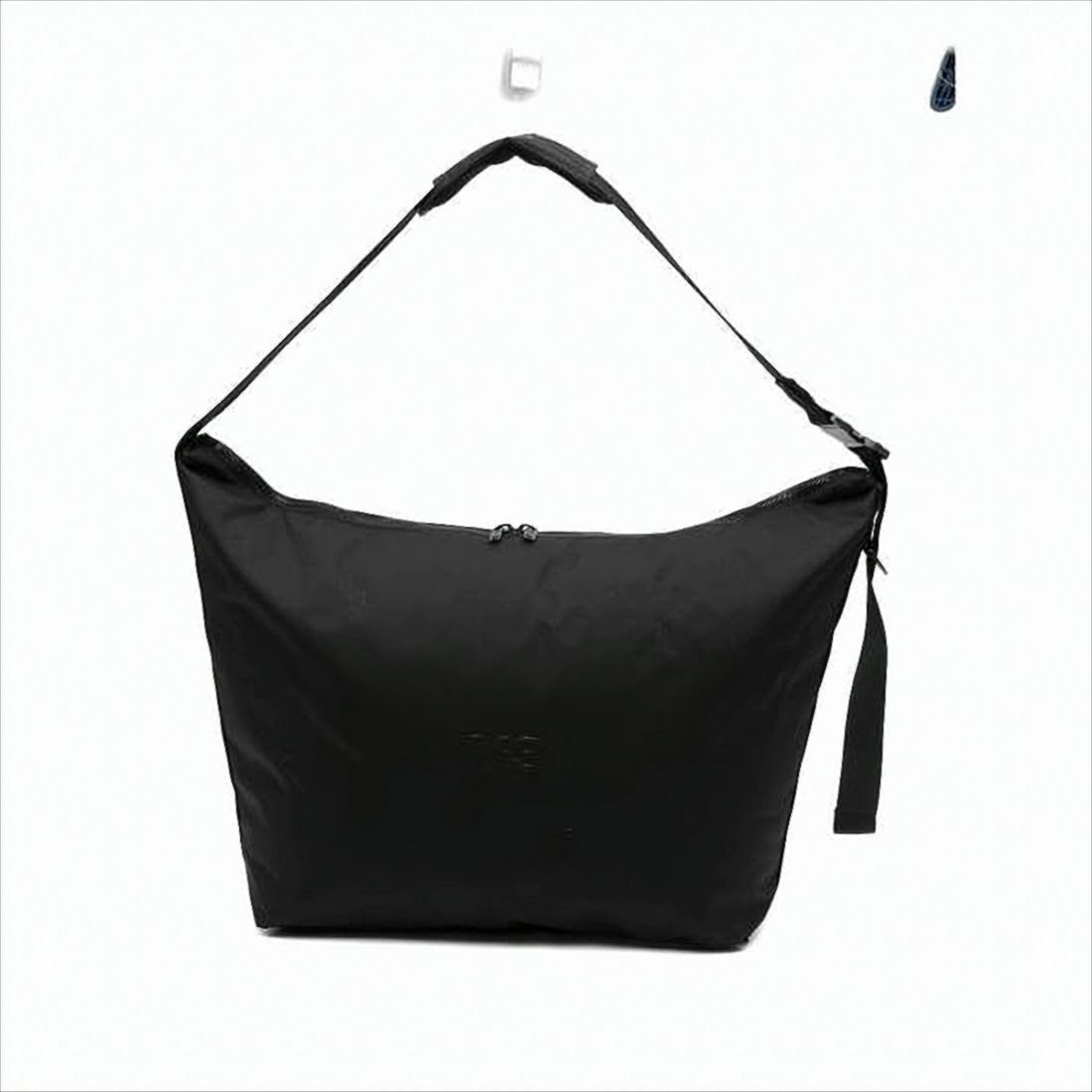 Large Minimalist Shoulder Bag with Embossed Logo