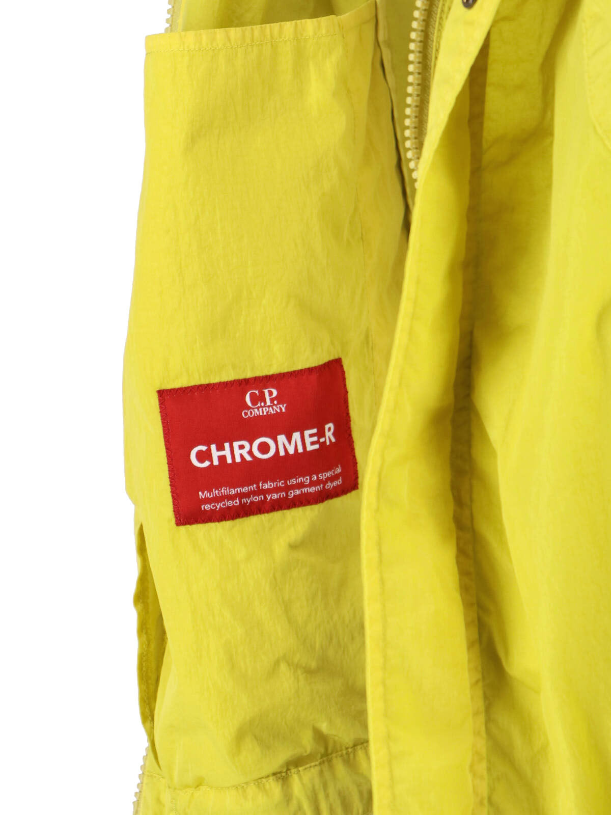 Modern Green Jacket With High Collar And Front Zipper Closure
