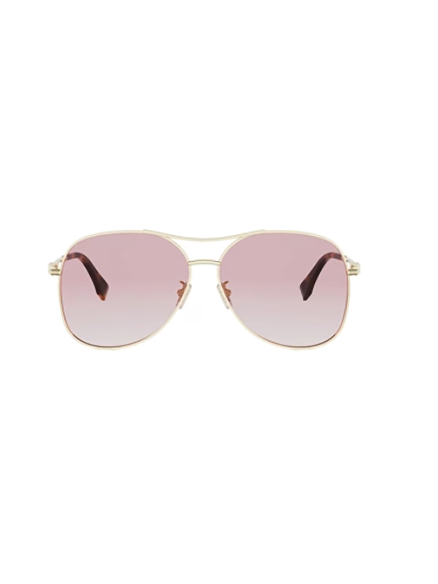 Gradient Pink-Tinted Oval Sunglasses