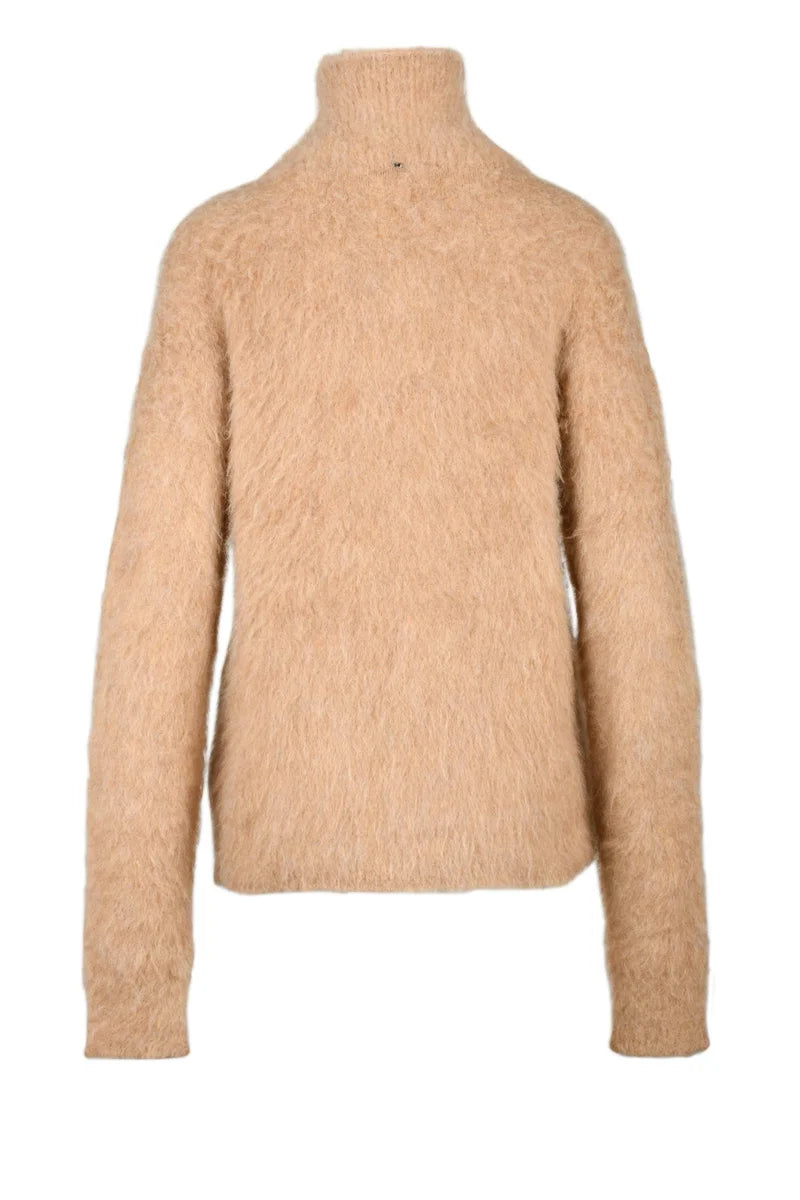 Elgar High Neck Sweater - Beige