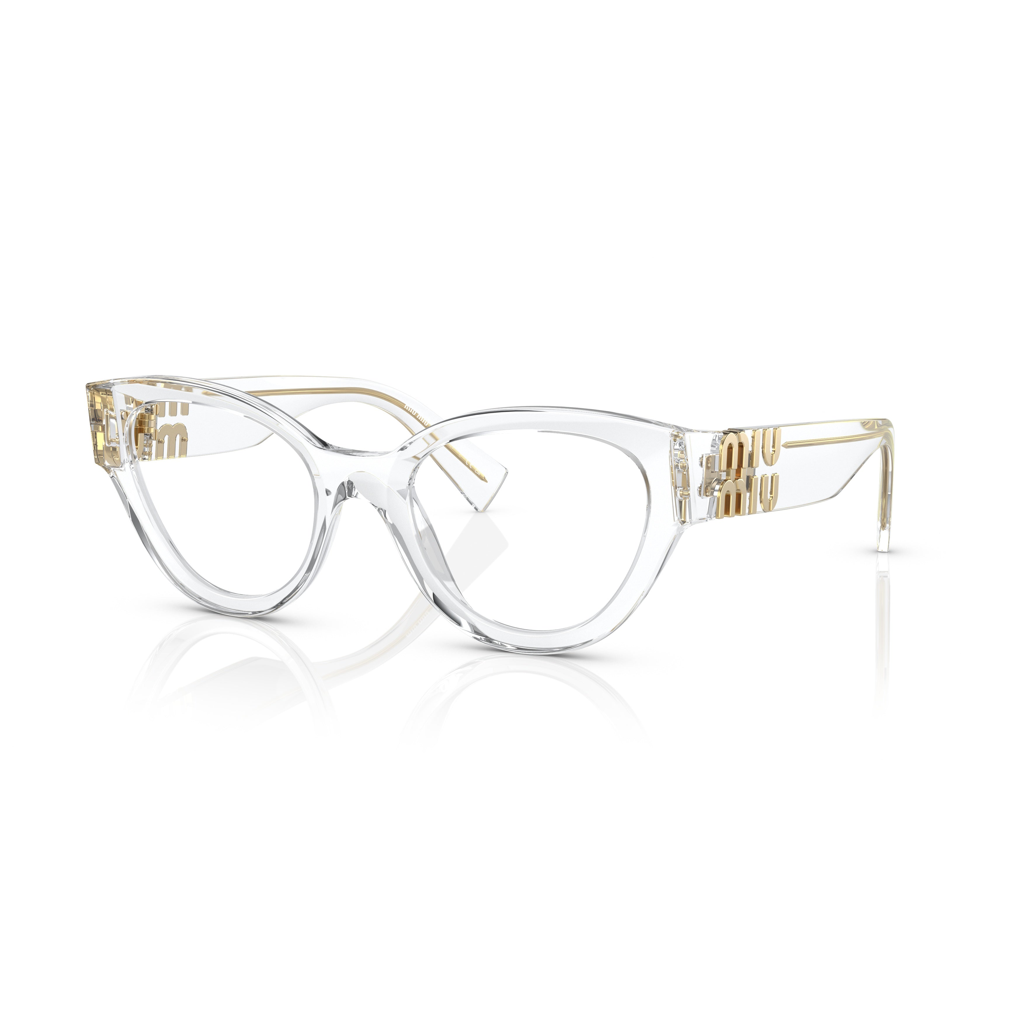 0mu 01vv Transparent Acetate Cat-Eye Eyeglasses