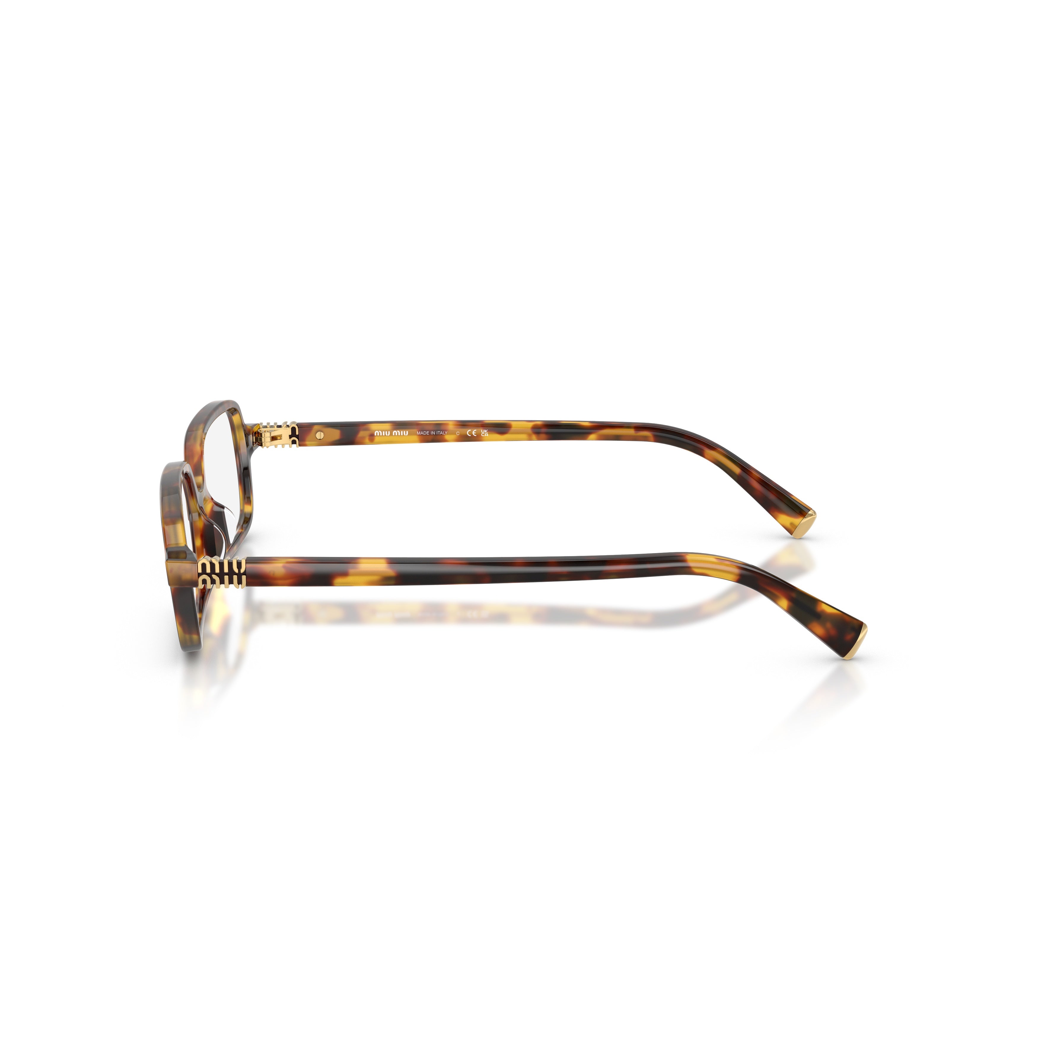 0mu 01yv Rectangular Tortoiseshell Acetate Eyeglasses