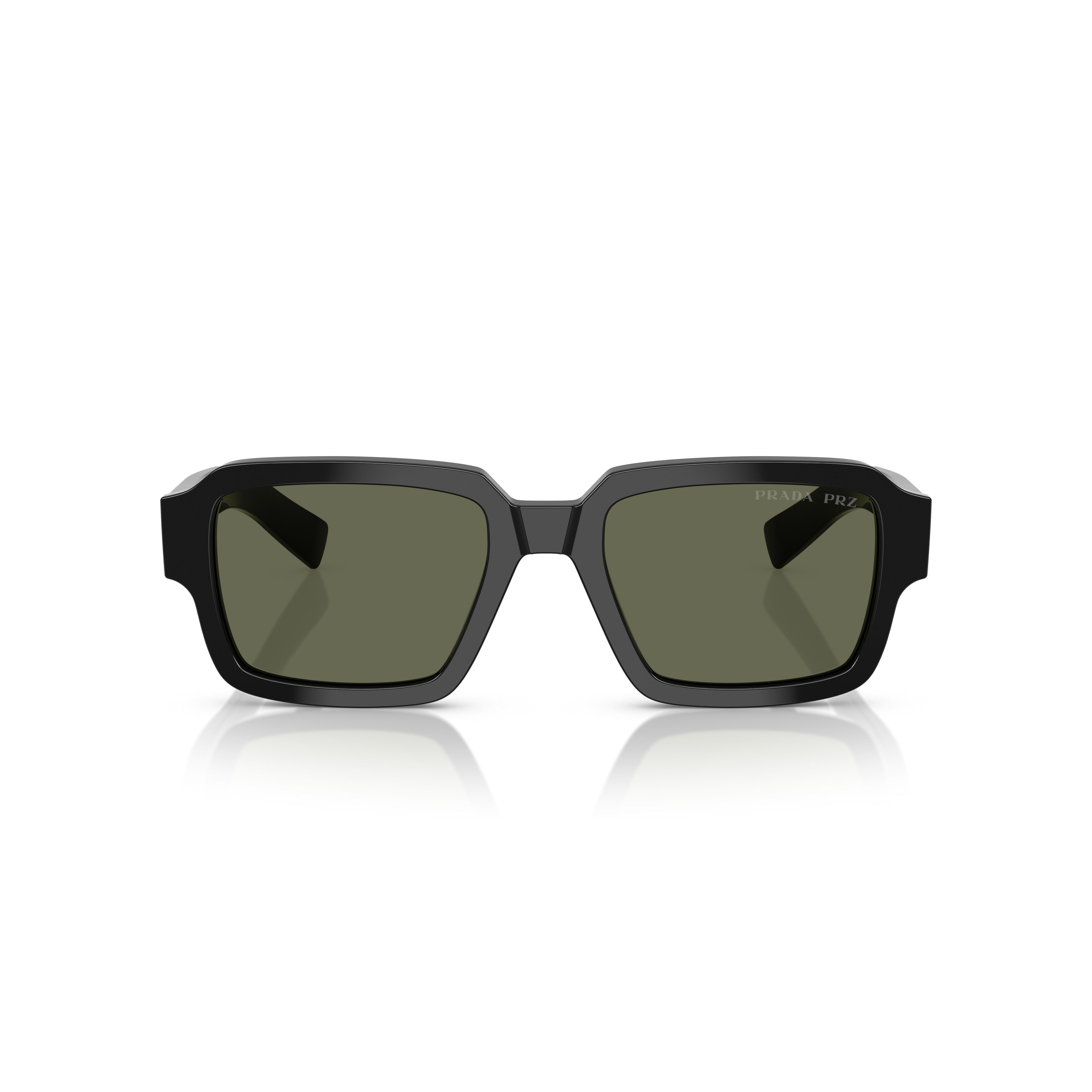 0pr 02zs Bold Rectangular Tortoiseshell Sunglasses from Prada