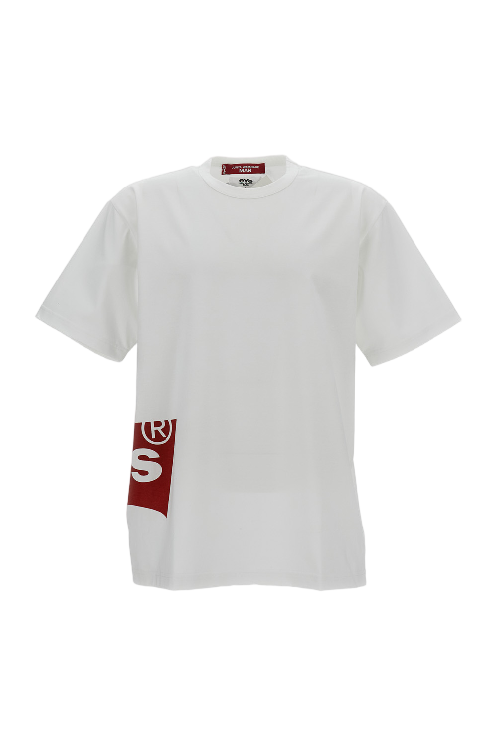 White 'Short-Sleeved Wide' Cotton T-Shirt