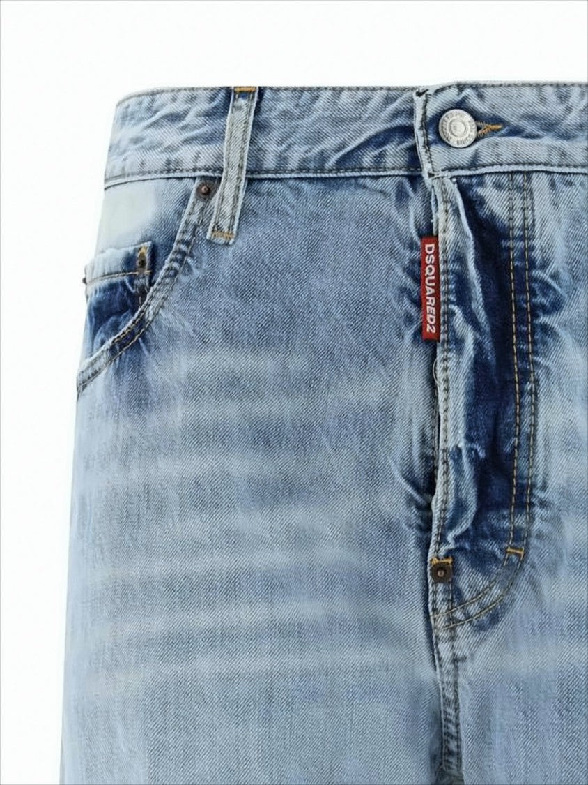 Light Blue Distressed Denim Pants