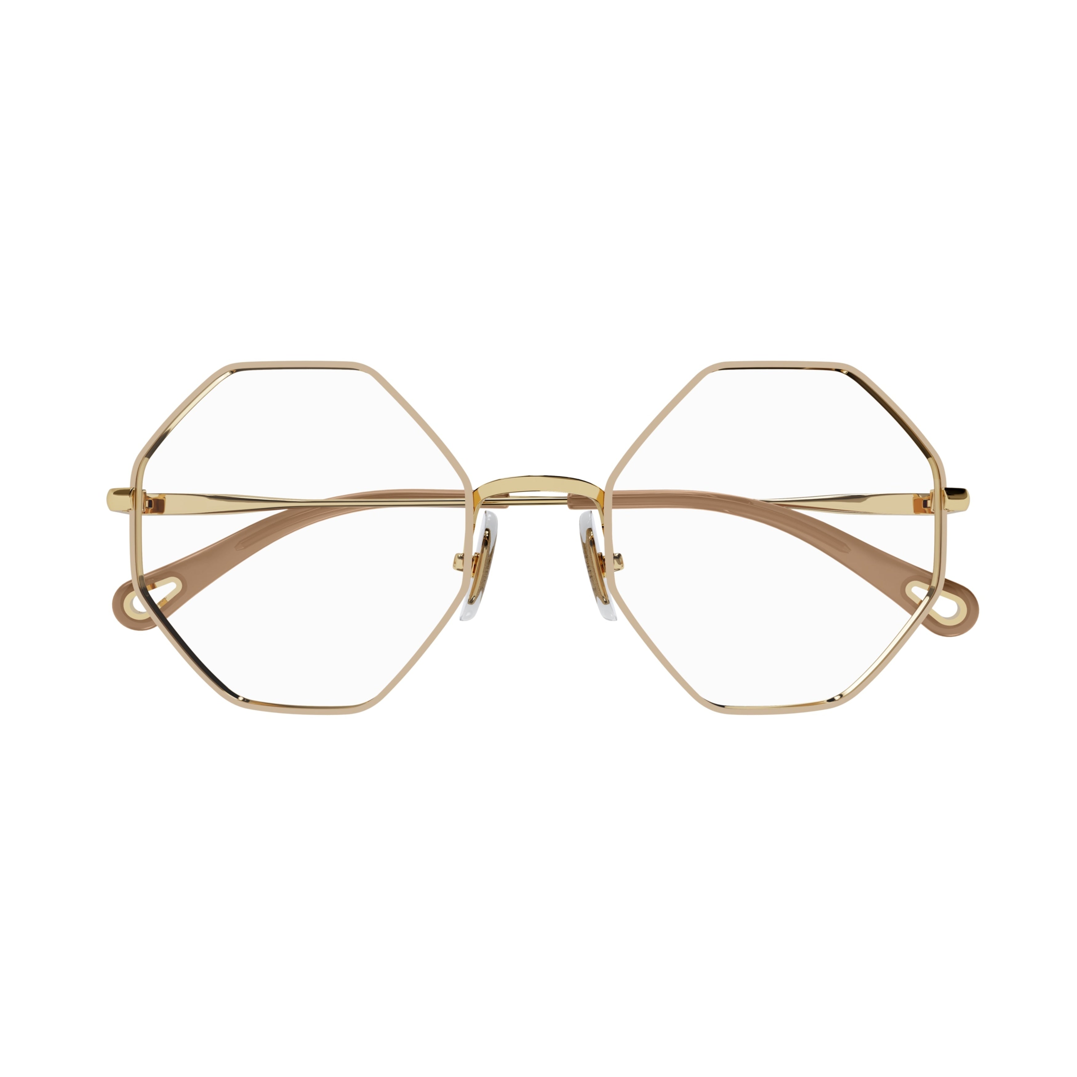 Ch0022o Geometric Octagonal Metal Eyeglasses