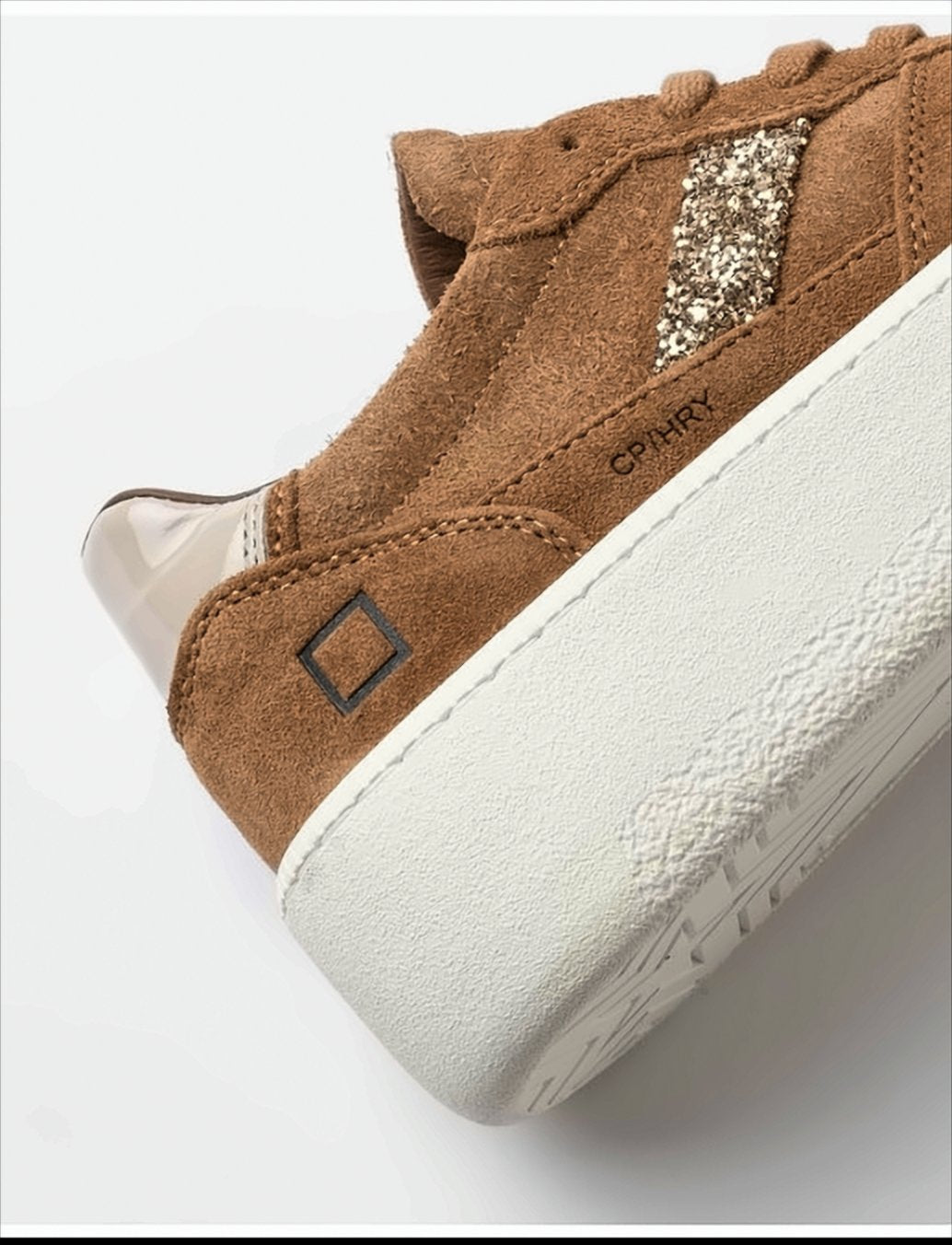 Platform Sneakers With Furry Suede Tongue