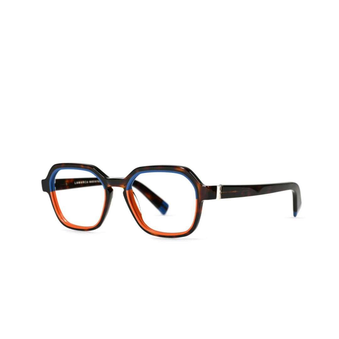 Policromie 186 Geometric Frame Sunglasses with Colorblock Accents