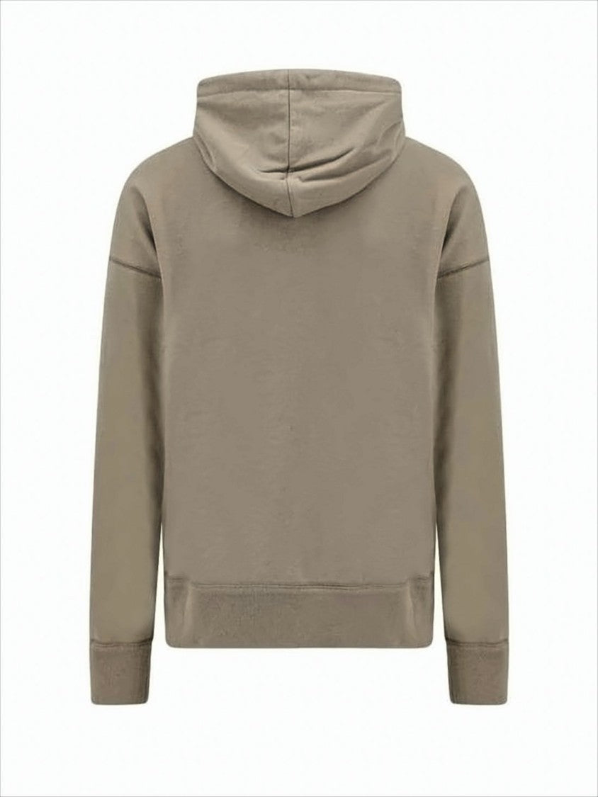 Relaxed Fit Hoodie with Contrasting Logo Detail