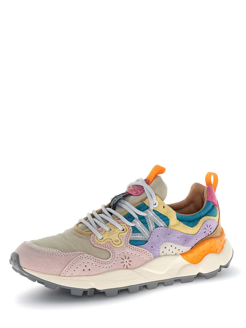 Multi-Layered Sneakers with Pastel Color Blocks