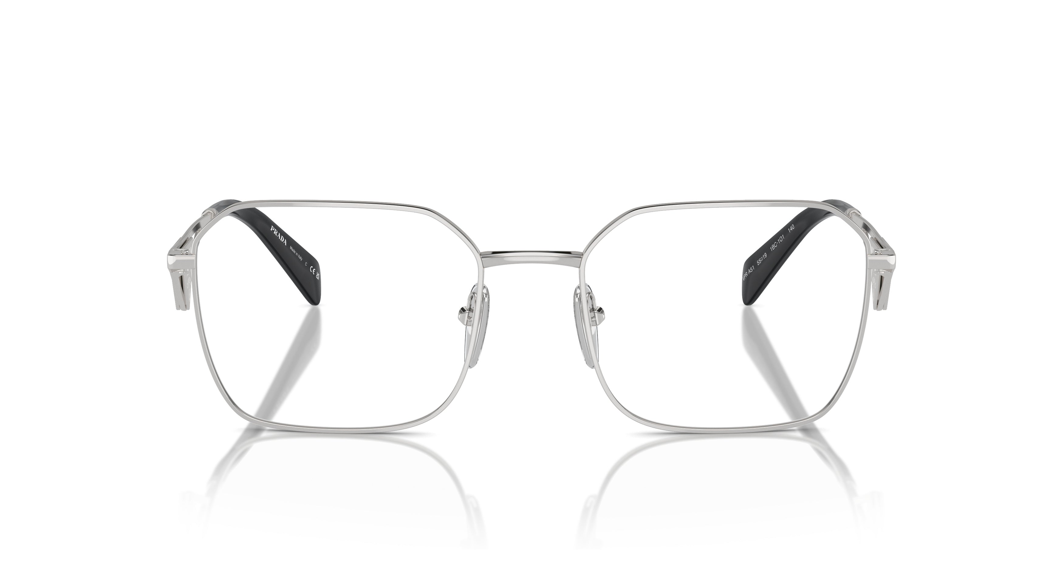 0pr A51v Geometric Oversized Square Frame Prada Eyeglasses