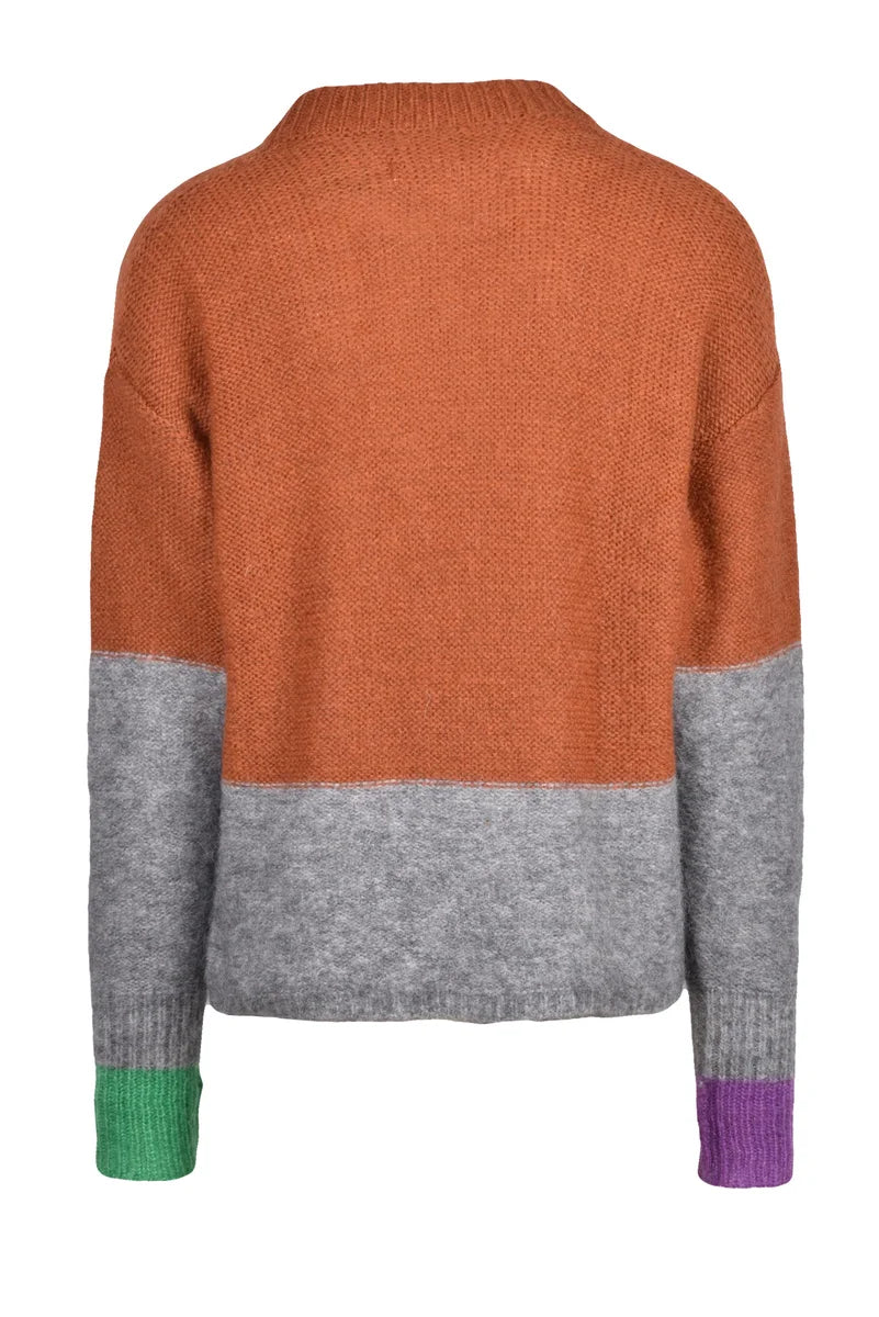 Mohair Crewneck Sweater - Brown