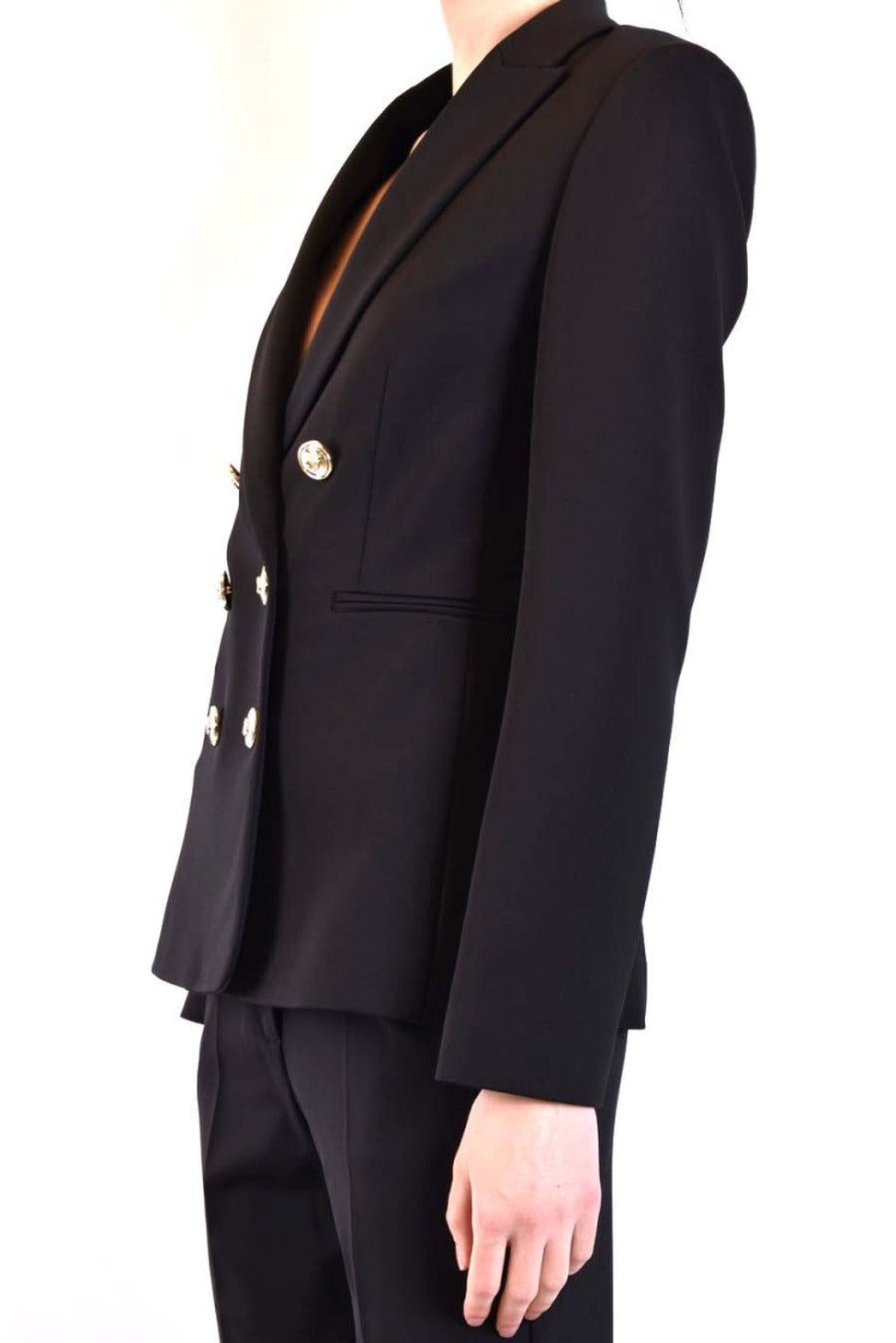 Black Double-Breasted Blazer