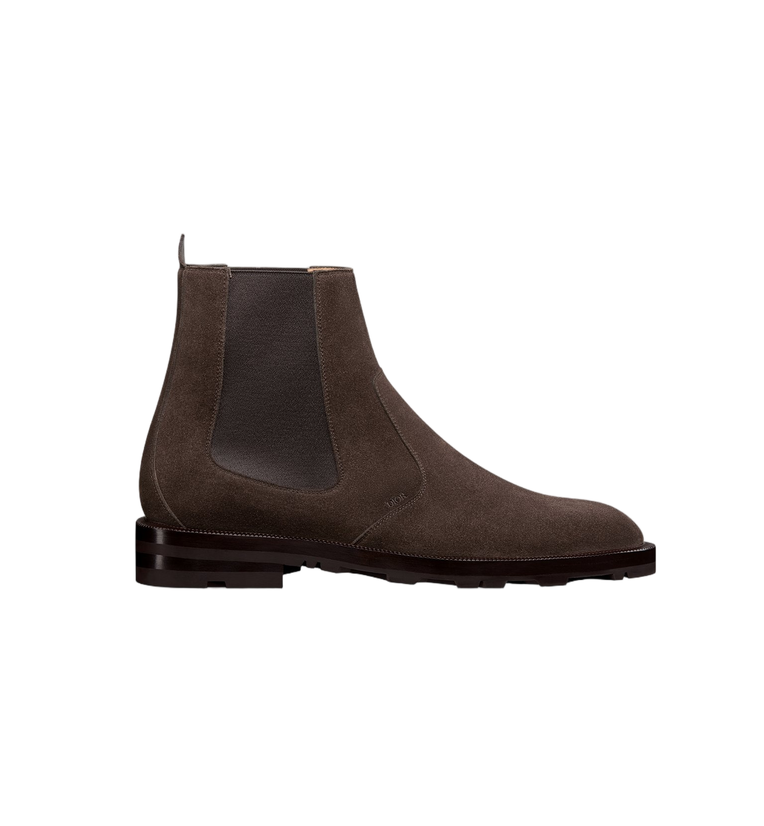 Brown Suede Elastic Side Chelsea Boots