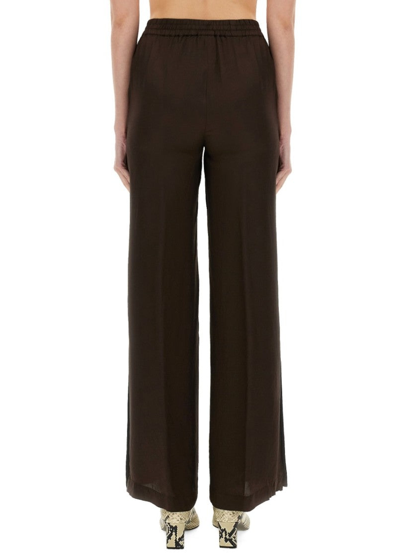 Wide-Leg Viscose Pants