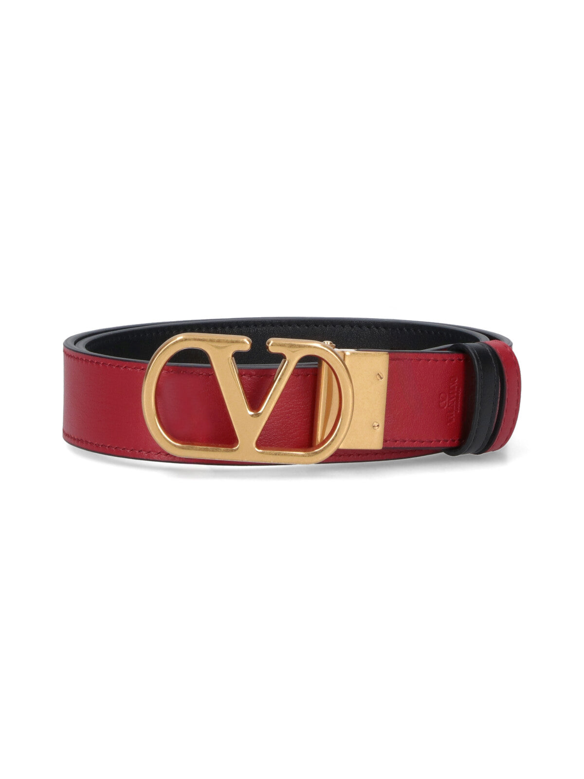 "Vlogo Signature" Reversible Belt – Black/Red