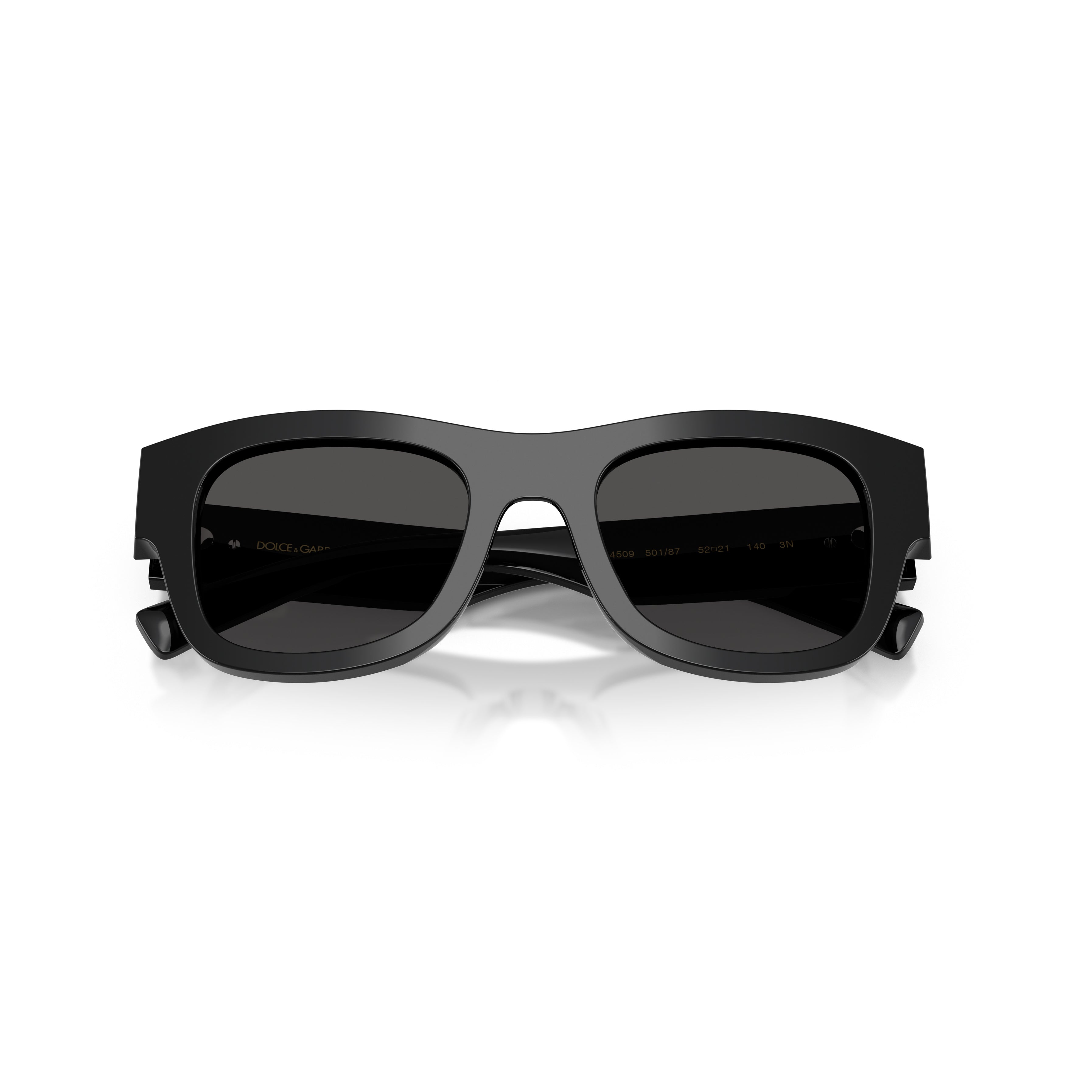 0dg4509 Bold Rectangular Black Acetate Sunglasses