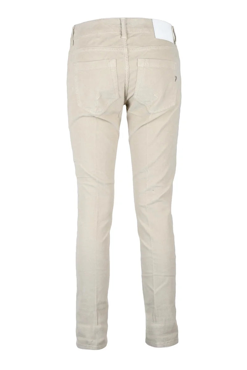 Monroe Velvet Trousers - White