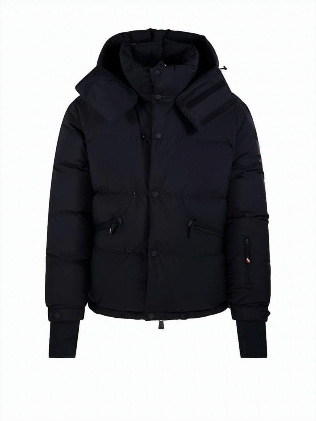 Quilted Down Jacket with High Collar