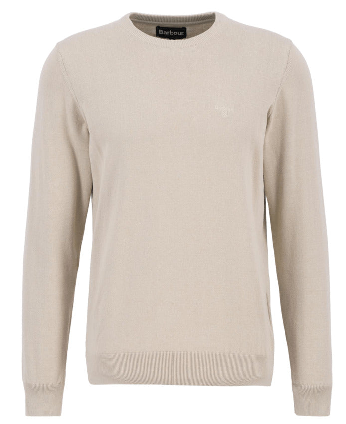 Tailored Pima Cotton Sweater With Brand Embroidery