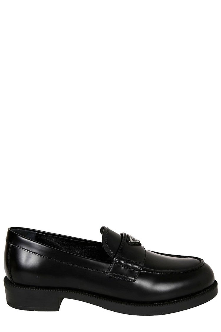Polished Leather Loafers with Classic Penny Strap