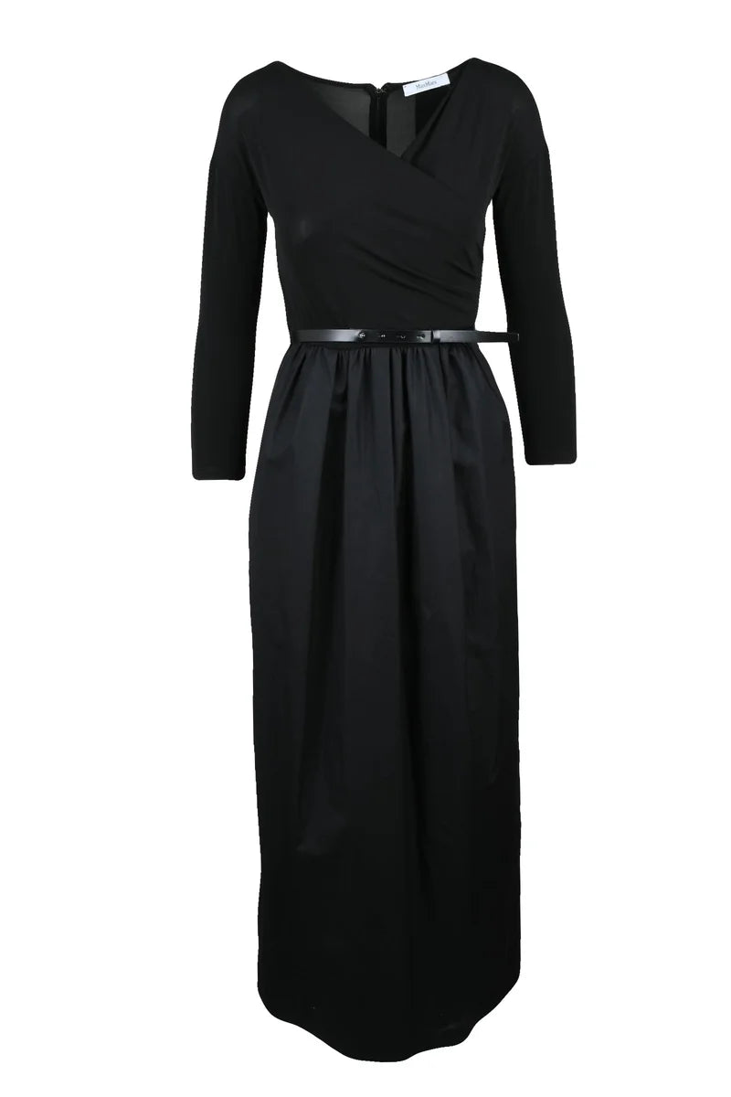 Amphora Dress with Strap - Black