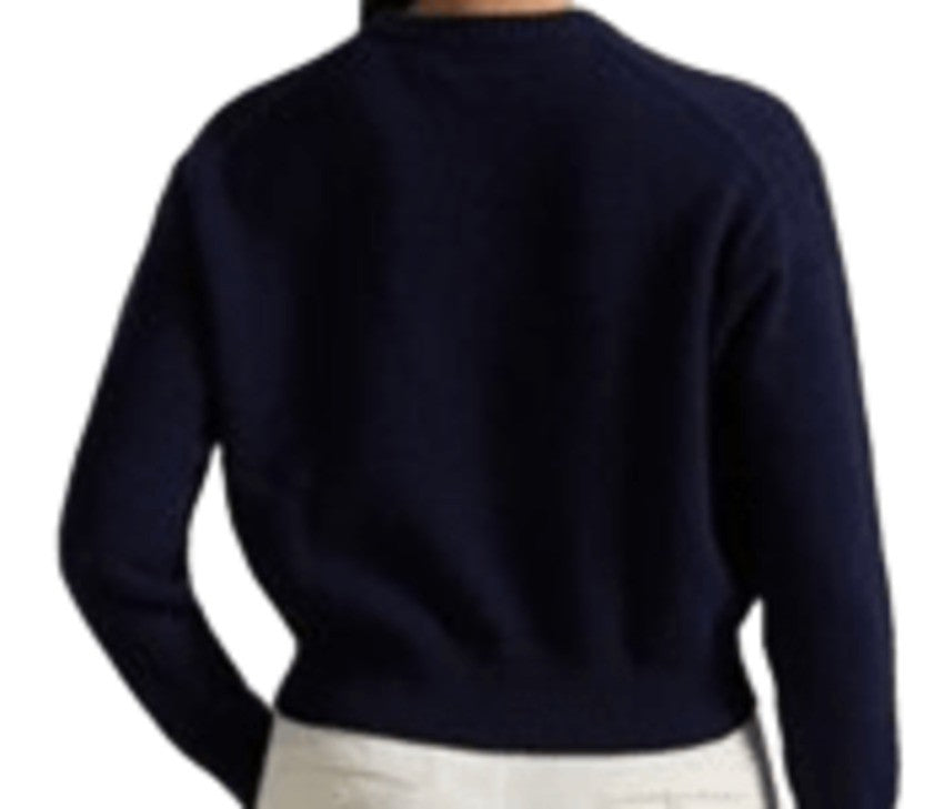 Medium-Weight Knit Sweater With Ribbed Cuffs