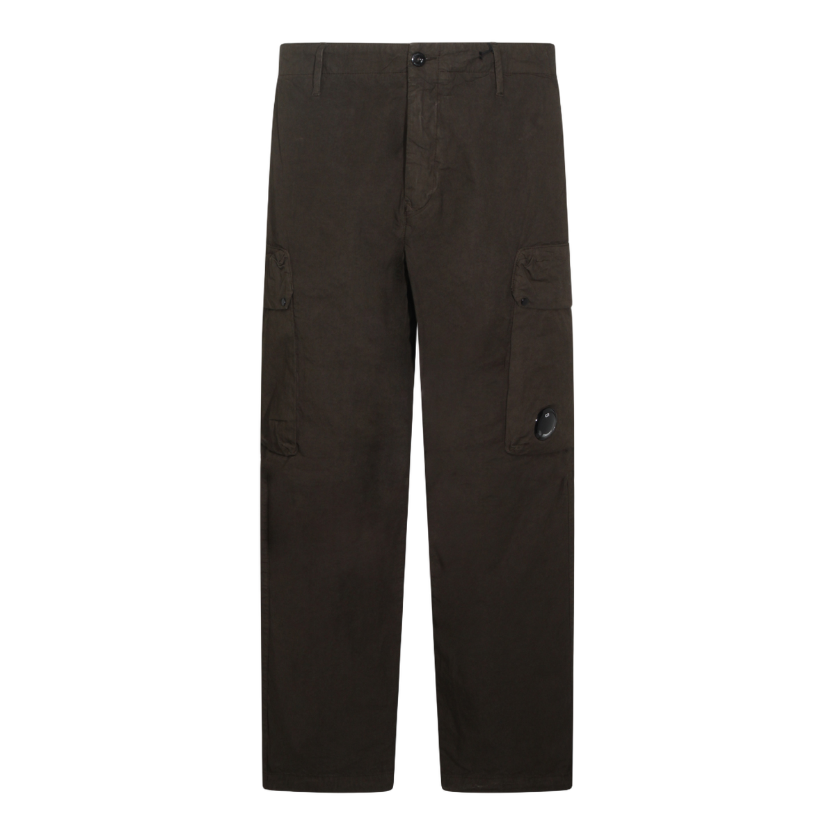 Straight-Leg Cargo Trousers with Flap Pocket