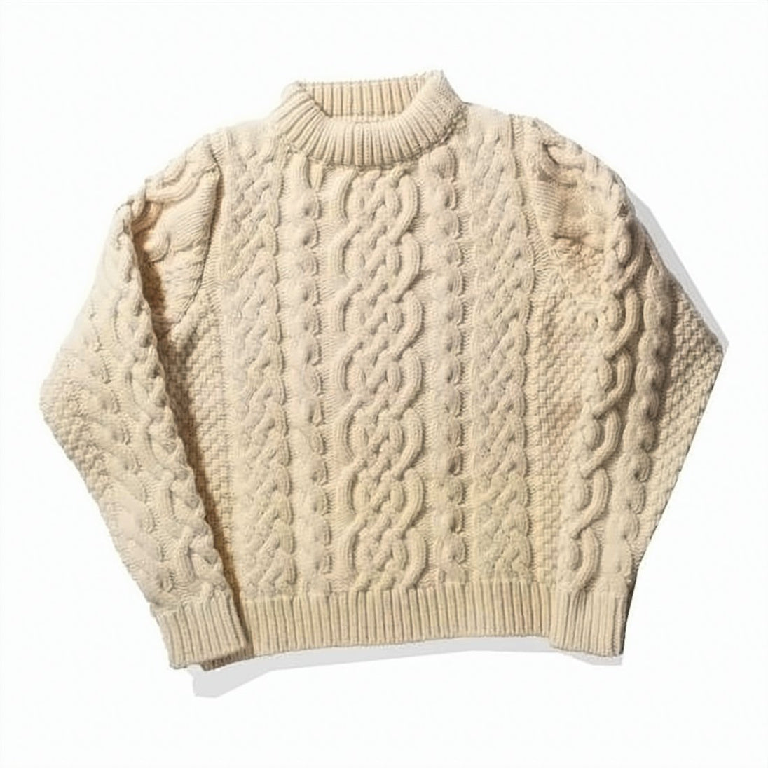 Cable Knit Merino Wool Sweater
