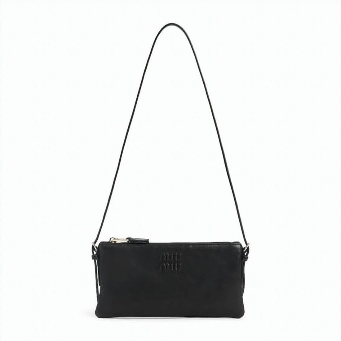 Soft Lambskin Leather Rectangular Crossbody Bag