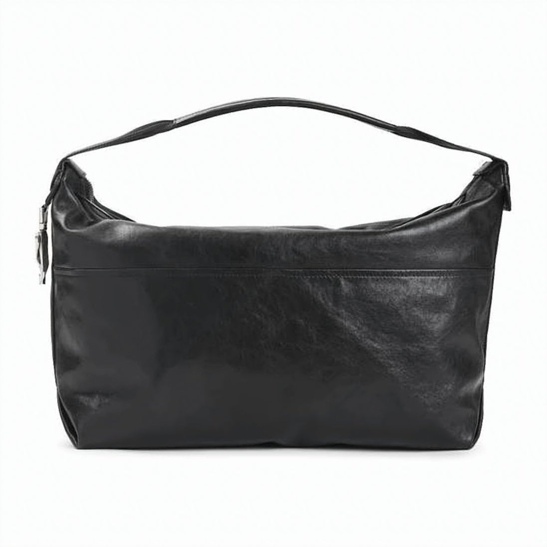 Rectangular Hobo Bag in Smooth Cowhide Leather