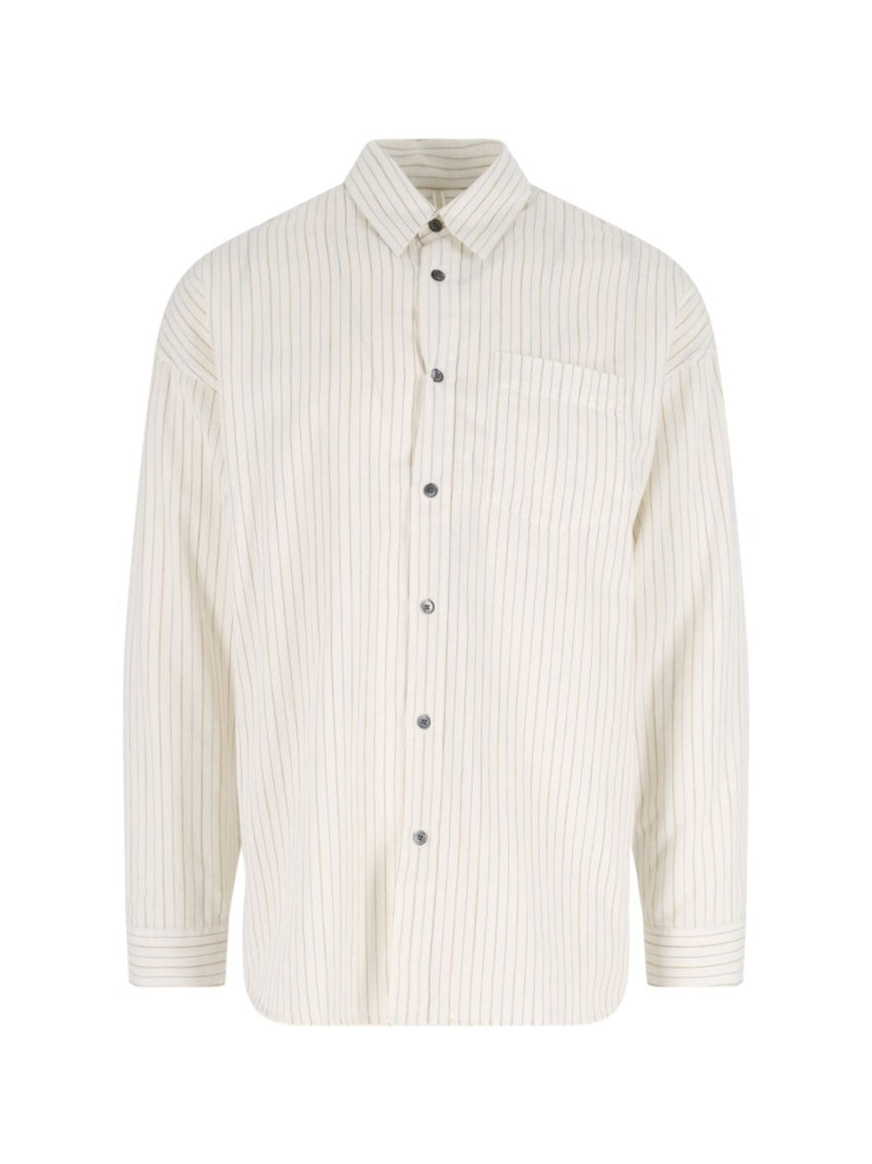 "Stable" Striped Shirt Cream