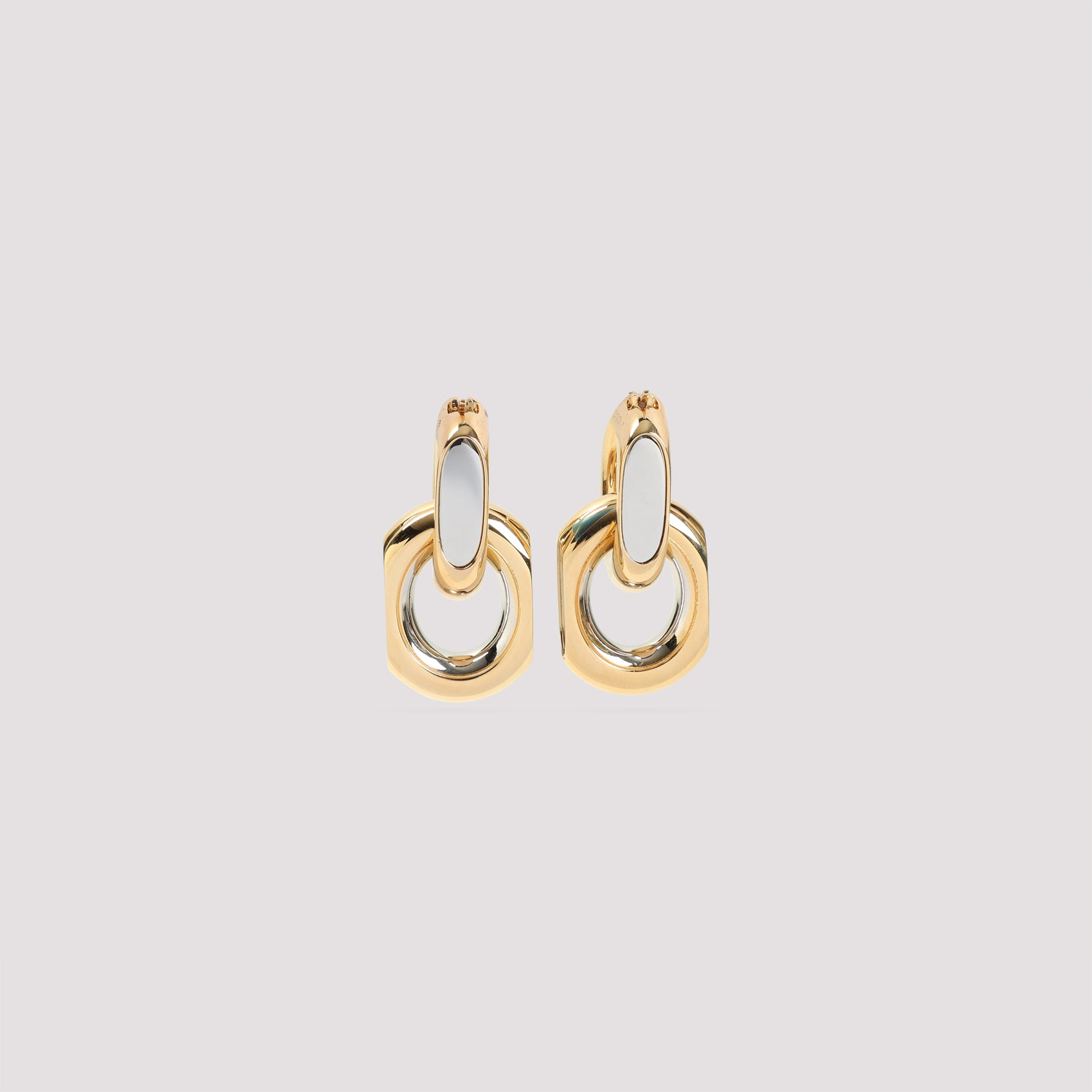 Sculptural Gold-Tone Brass Earrings