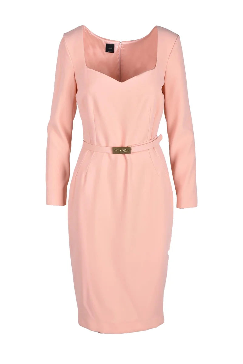 Pink Dress Polyester Elastane