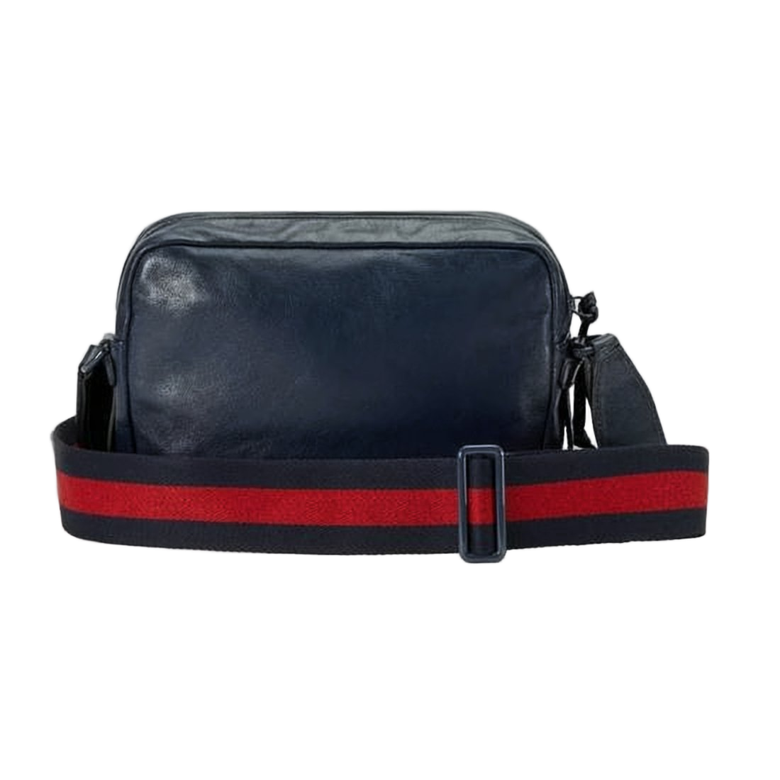 Smooth Leather Shoulder Bag with Embossed Logo