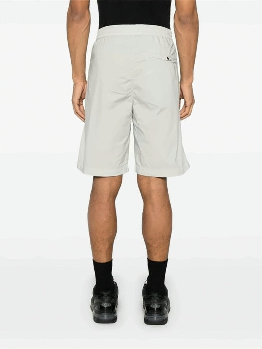 Relaxed Fit Mid-Thigh Shorts with Signature Lens Detail